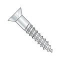 Newport Fasteners Wood Screw, #8, 4 in, Zinc Plated Steel Flat Head Phillips Drive, 100 PK 341626-100